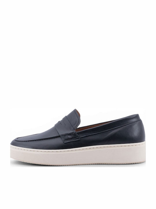 Leather Men's Loafers In Black Colour