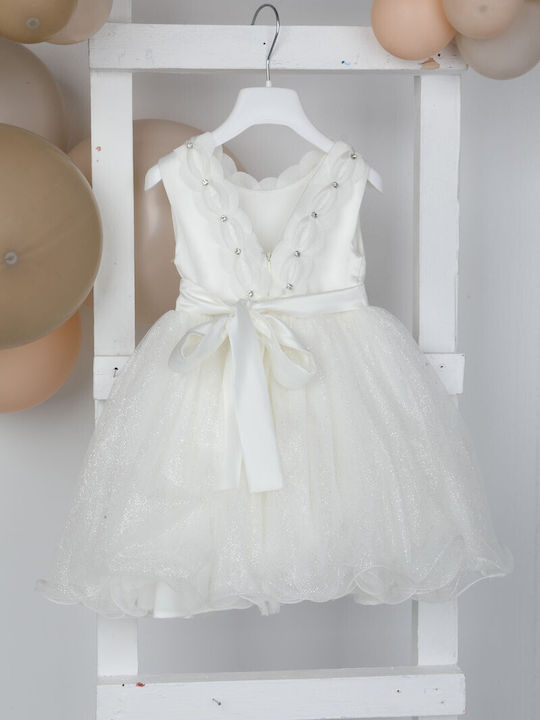 Bambolino Weißes Taufkleid aus Tüll