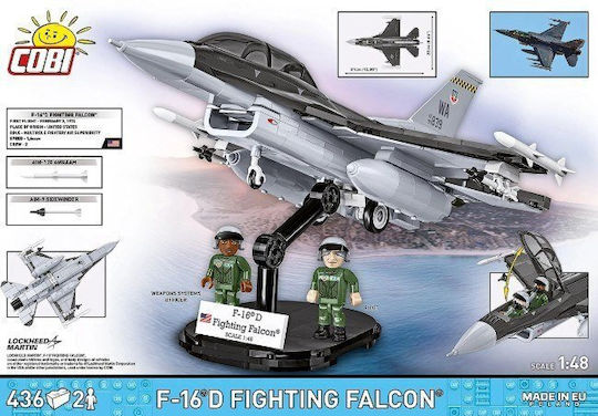 Cobi Building Blocks F-16D Fighting Falcon for 8+ Years 436 Pieces