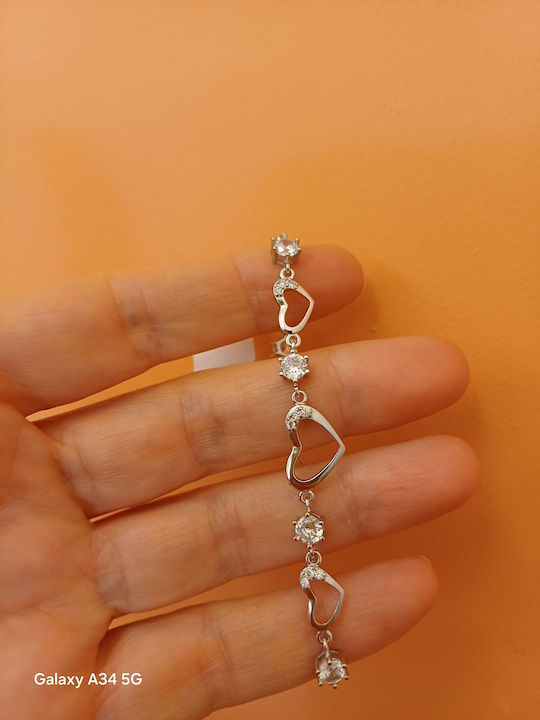 Damentraube mit Herz-Design aus Silber