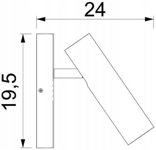 Luminex Μονό Σποτ με Ντουί GU10 σε Χρυσό Χρώμα Luminex Μονό Σποτ με Ντουί GU10 σε Χρυσό Χρώμα