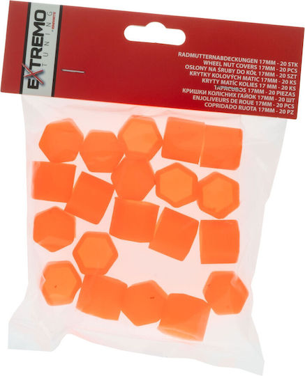 17 Mm Orange Screw Caps 20 Pcs Remover Installation From Rim