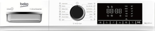 Beko Mașină de Spălat Rufe 8kg cu Tehnologie cu Abur 1400 Rotiri B1WFM2841WBEE