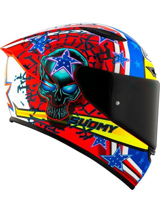 Suomy Track-1 Riot Motorcycle Helmet Full Face ECE 22.06 1350g with Pinlock