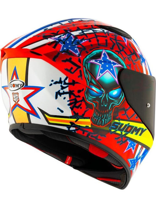 Suomy Track-1 Riot Motorcycle Helmet Full Face ECE 22.06 1350g with Pinlock