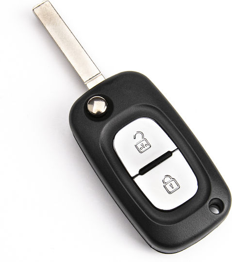 Car Key Shell with VA2 Blade with 2 Buttons Remote for Smart