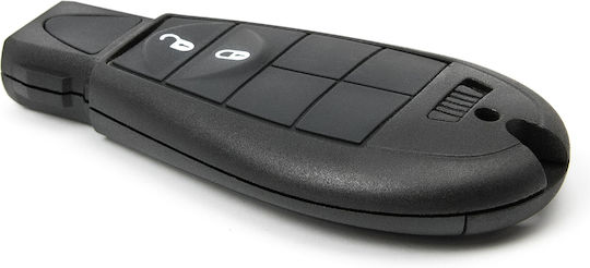 Autoschlüsselhülle mit Schlüsselblatt mit 2 Tasten für Chrysler / Jeep / Dodge