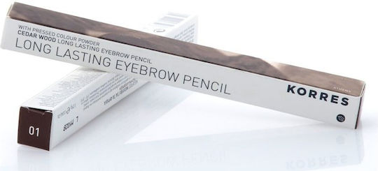 Korres Cedarwood Pencil for Eyebrows 01 Dark Shade