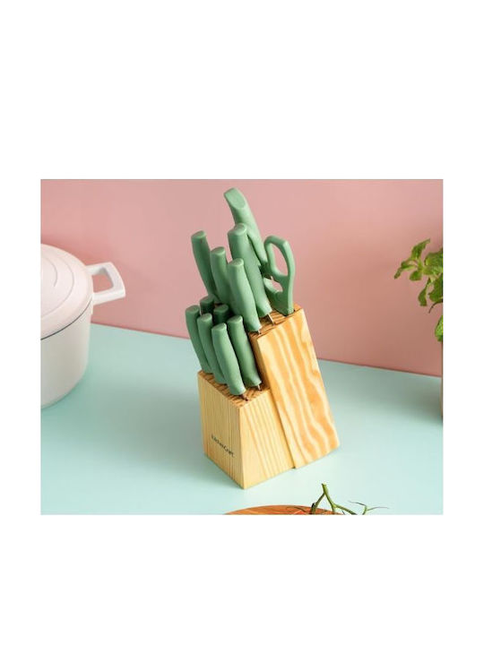 Kitchen Craft Σετ Μαχαίρια με Βάση από Ανοξείδωτο Ατσάλι 7τμχ