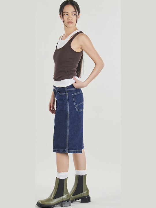 Damen Bermudas Jean Blau