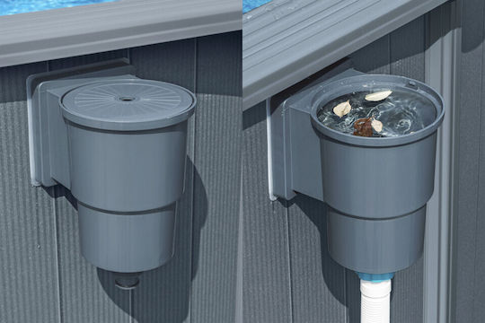 Bestway 561cs Hydrium Кръгъл Басейн PVC 27200л 549x132см Сив
