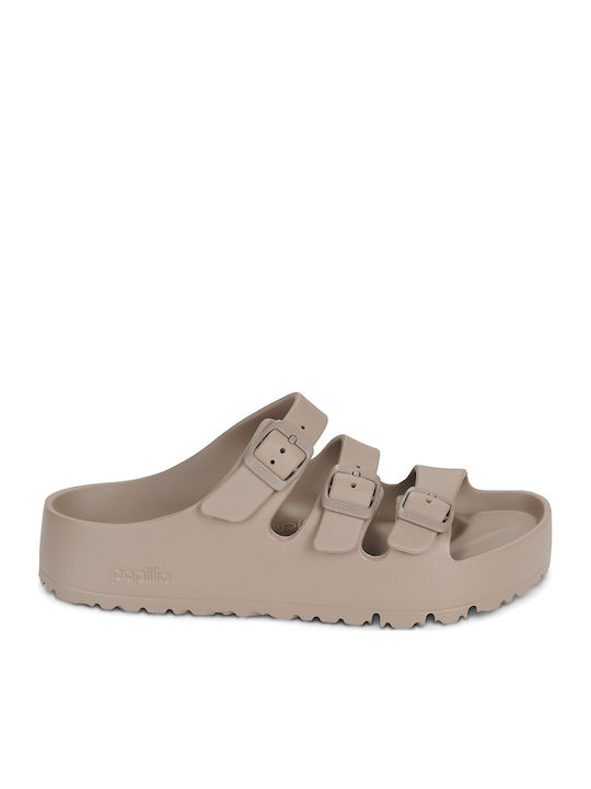 Florida Iii Flex Platform Eva Flip Flops in Sandal Style with Platform in Beige Colour