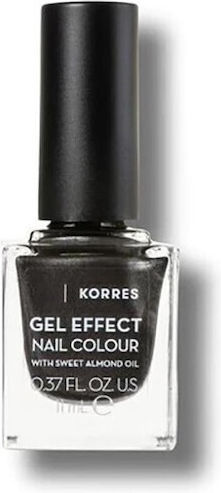 Korres Gel Effect Glossy Βερνίκι Νυχιών Μακράς Διαρκείας Moonstone Grey 96 11ml