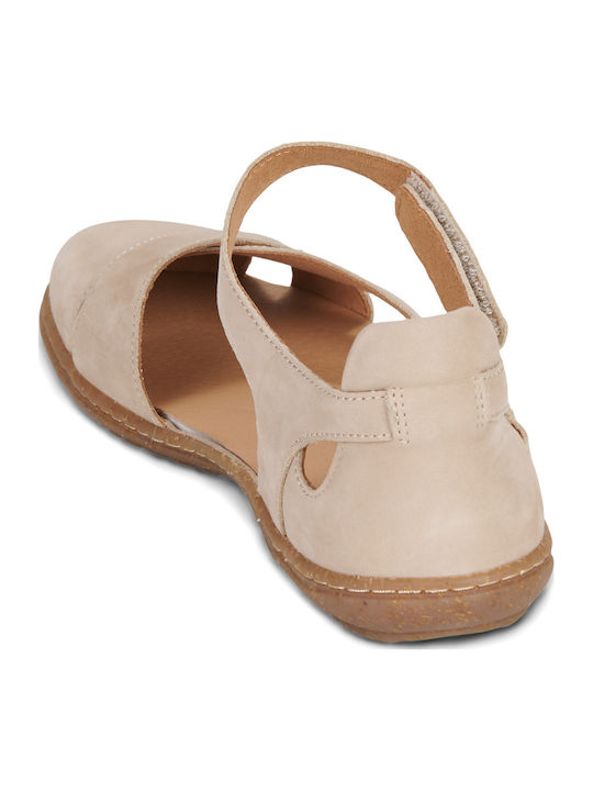 Damen Ballerinas Beige
