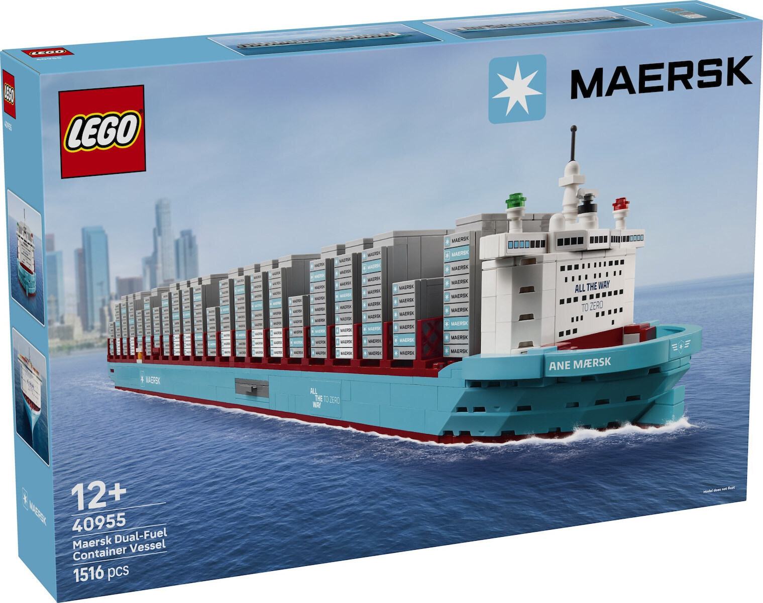 LEGO Exclusive Maersk Dual-Fuel Container Vessel Pentru 13+ Ani