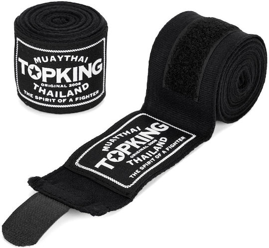 Top King Boxing Wraps 450 Cm Black