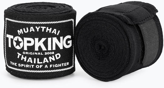 Top King Boxing Wraps 450 Cm Black