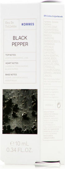 Korres Black Pepper Eau de Toilette 10ml