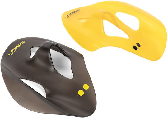 Finis Iso Schwimmhandpaddel Gelb Schwarz Größe L