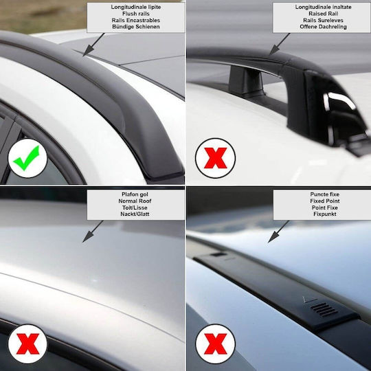 Menabo Sonic Bare Transversale Argintii XL Opel Astra J Sportourer 2010-2016