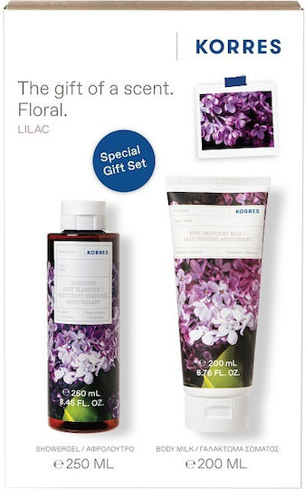 Korres Lilac Σετ Περιποίησης για Ενυδάτωση & Καθαρισμό Σώματος 2τμχ