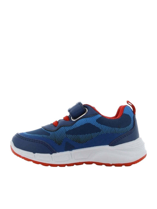 Kids Sneakers with Hoop & Loop Closure and Lights Blue