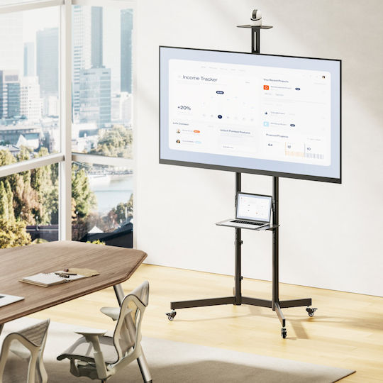 Equip 650636 TV-Halterung Boden bis 70kg Schwarze