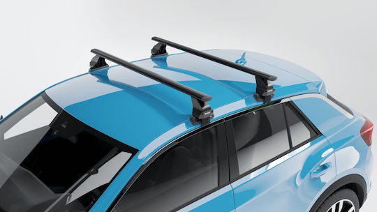 Menabo Omega Plus Black Cross Bars Volkswagen Polo V 6r 3 Doors Model 2009-2014