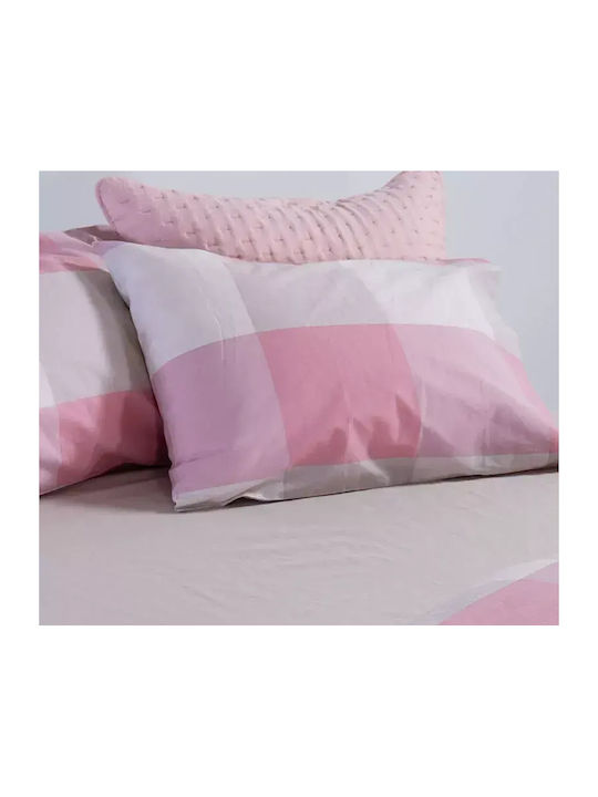Nef-Nef Homeware Casual Bettlaken Set mit 2 Kissenbezügen Übergröße mit Gummibettlaken 170x270+35cm 3 (3Stücke)