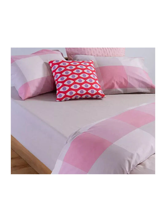 Nef-Nef Homeware Casual Bettlaken Set mit 2 Kissenbezügen Übergröße mit Gummibettlaken 170x270+35cm 3 (3Stücke)