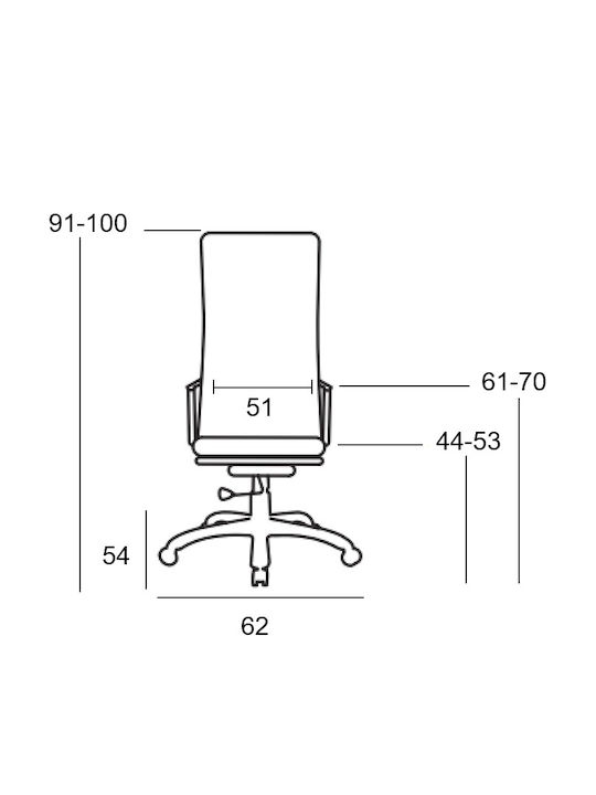 Zita Plus A1830 Office Chair With White/Grey Arms