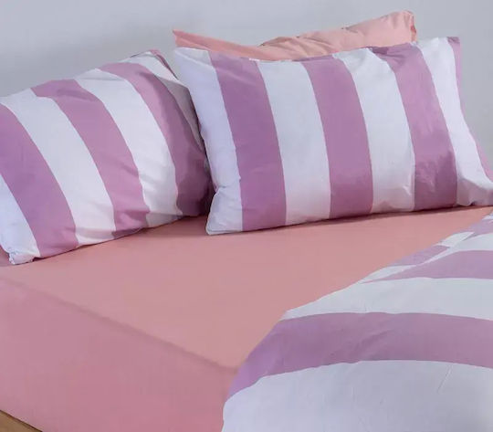 Nef-Nef Homeware Casual Set Cearceaf cu 2 Fețe de Pernă Super King cu Elastic 170x270+35cm 3 (3 bucăți)
