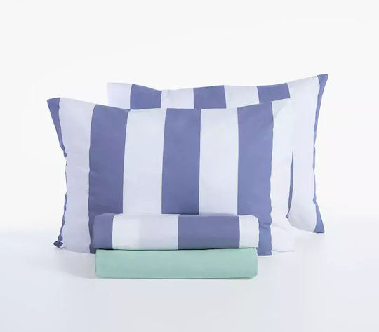 Nef-Nef Homeware Casual Bed Sheets Set King Size With Rubber Hugger 240x270+35cm 4 Pieces