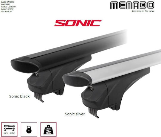 Menabo Sonic Silber XL Dachträger Hyundai Ix35 Klebebar 2013-2015