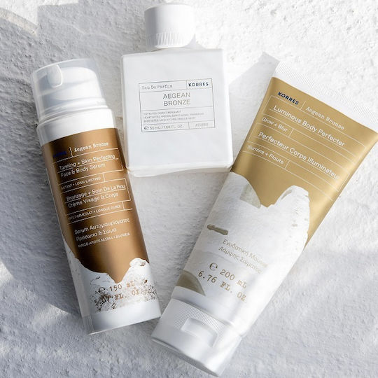 Korres Aegean Bronze Feuchtigkeitsspendende Mousse Körperpflege mit Hyaluronsäure 200ml
