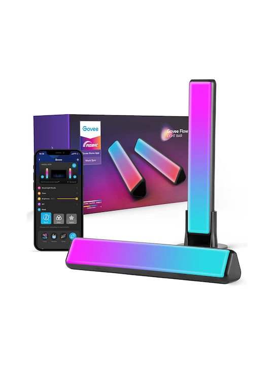 Govee Flow Plus Bluetooth/WiFi Dekorative Lampe Bar Schwarz 2Stück