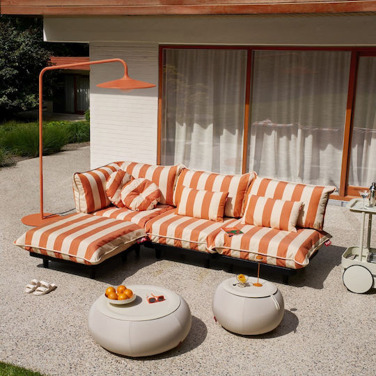 Fatboy Paletti Ελαστικό Κάλυμμα Πολυθρόνας Stripe Orange Creme 100x100cm