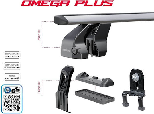 Menabo Bare De Acoperiș Din Aluminiu Pentru Kia Stonic 5D 2017+ Set Cu Picioare Negre