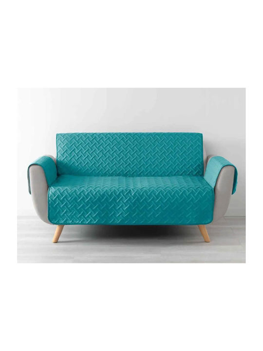 Douceur d'Intérieur Σετ Ελαστικά Καλύμματα Σαλονιού Petroleum Blue 223x179cm