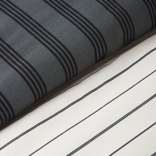 Kentia Arlo Σετ Κουβερλί Μονό Βαμβακερό Grey-black 160x240cm