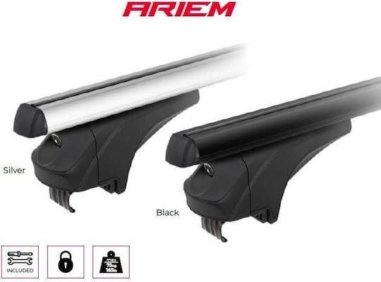 Menabo Bare De Acoperiș Din Aluminiu Pentru Mic Țăran 2017+ Set Cu Picioare Negre