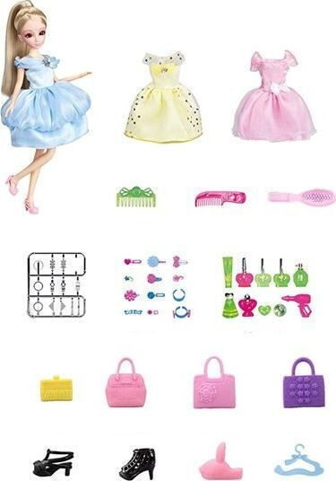 Lean Toys Set Păpușă