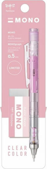 Tombow Dpa-138e Mechanical Pencil Monograph Clear Pink 0.5 Mm 4901991062915
