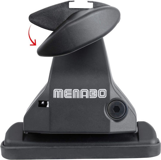 Menabo Bare De Acoperiș Din Aluminiu Pentru Ford Focus 2011-2014 Set Cu Picioare Negre