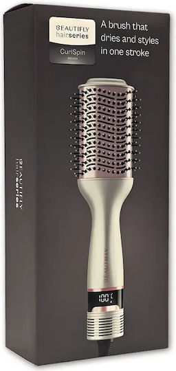 Beautifly Curlspin Ceramic Electric Hair Brush with Air for Hair Straightening and Curls 1400W
