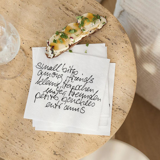 Raeder White Party Napkins 33x33cm 20 Pieces