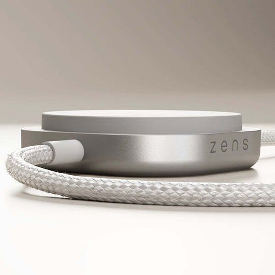 Zens Magnetic USB 2.0 Cable USB-C Male - USB-C 240W PD White 1.5m