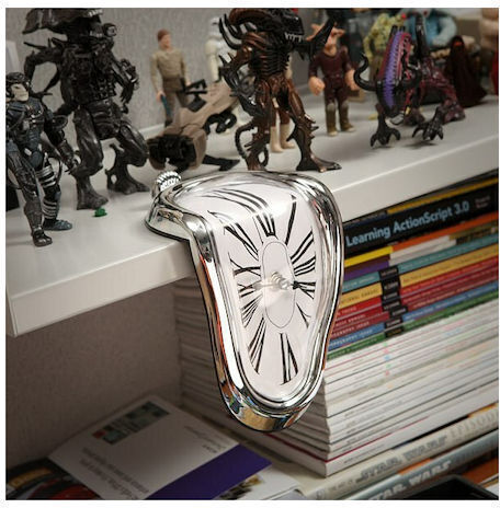 SPV SPV Tabletop Clock Plastic Silver
