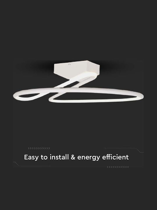 V-TAC LED Panel 24W με Φυσικό Λευκό Φως 4000K
