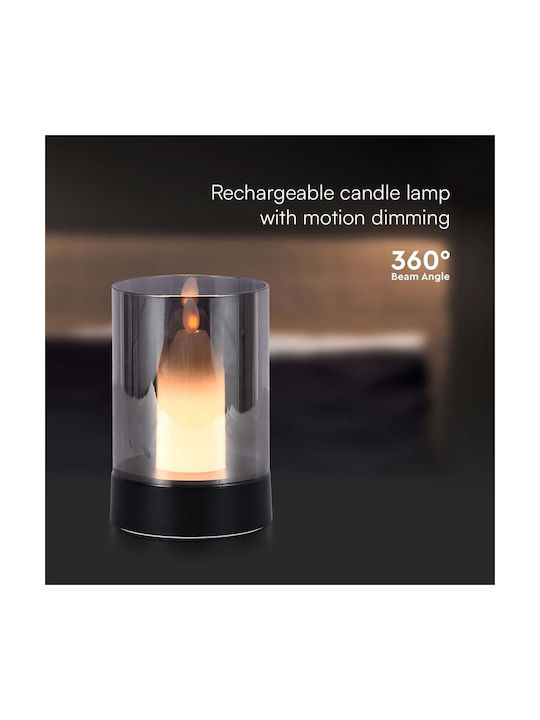 V-TAC Lămpi Decorative Pentru Masă LED Alb Cald 3000K Lumânare 8.5x13cm